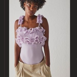 Free People For the Frill of it Bodysuit